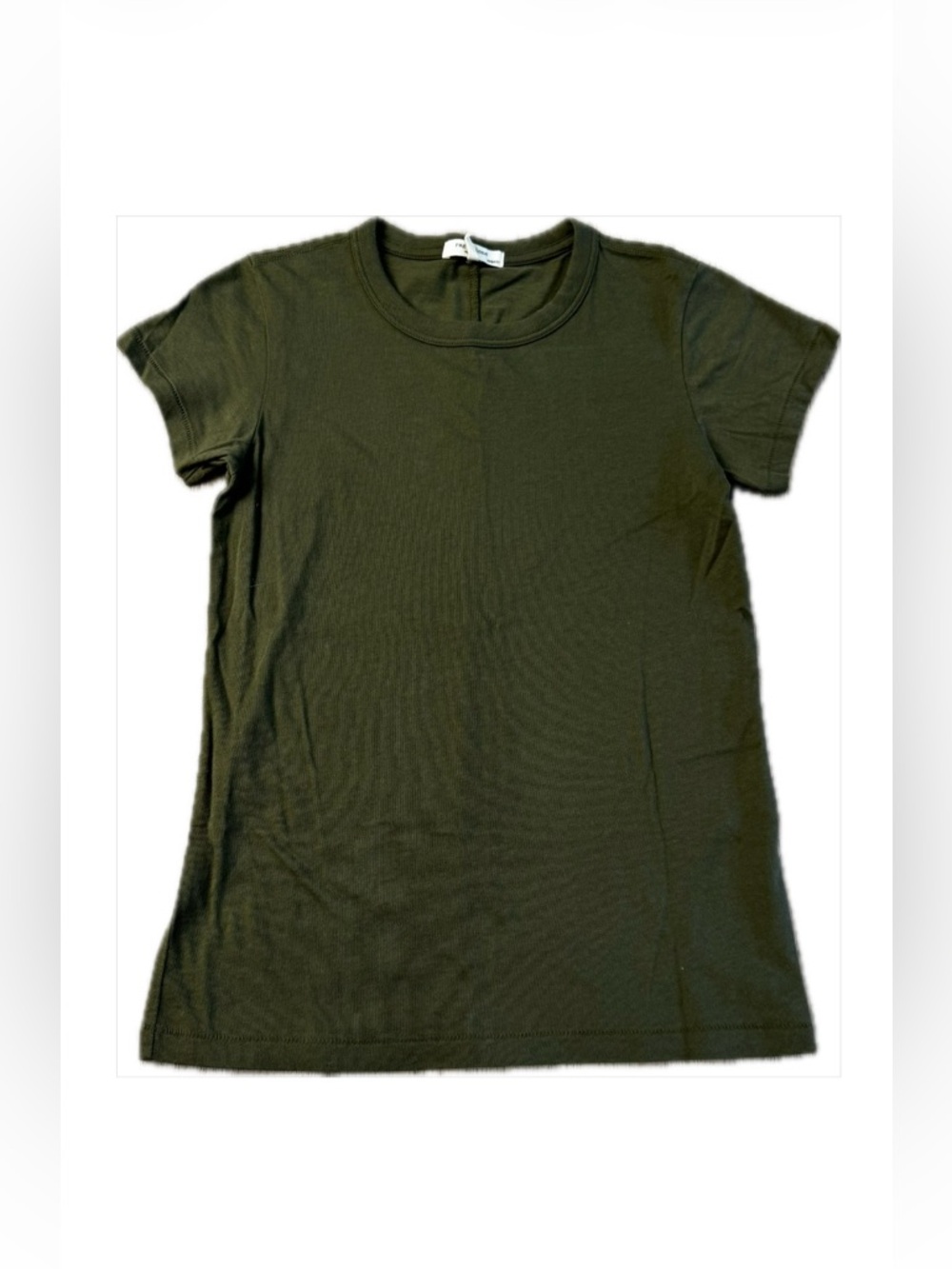 💕 NWOT Women’s Rag & Bone Olive Green Crew Neck SLUB Tee